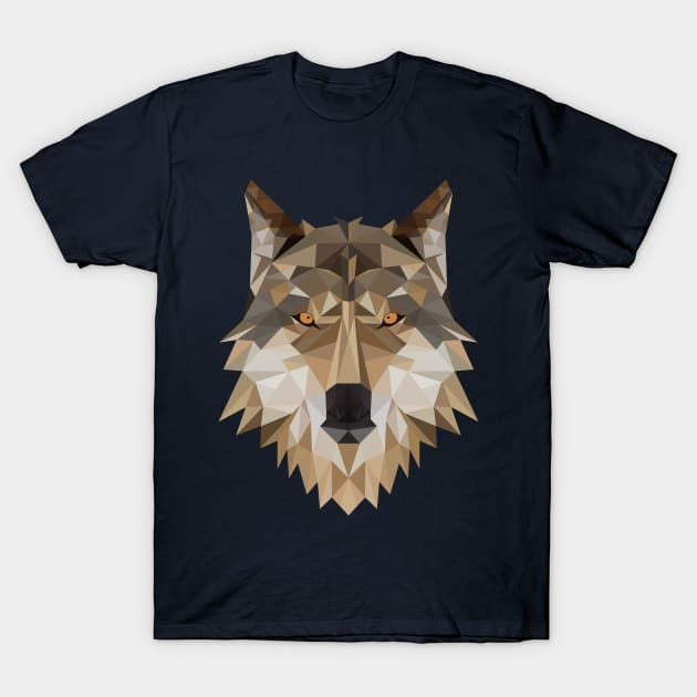 Geometric wolf T-Shirt by be yourself. design